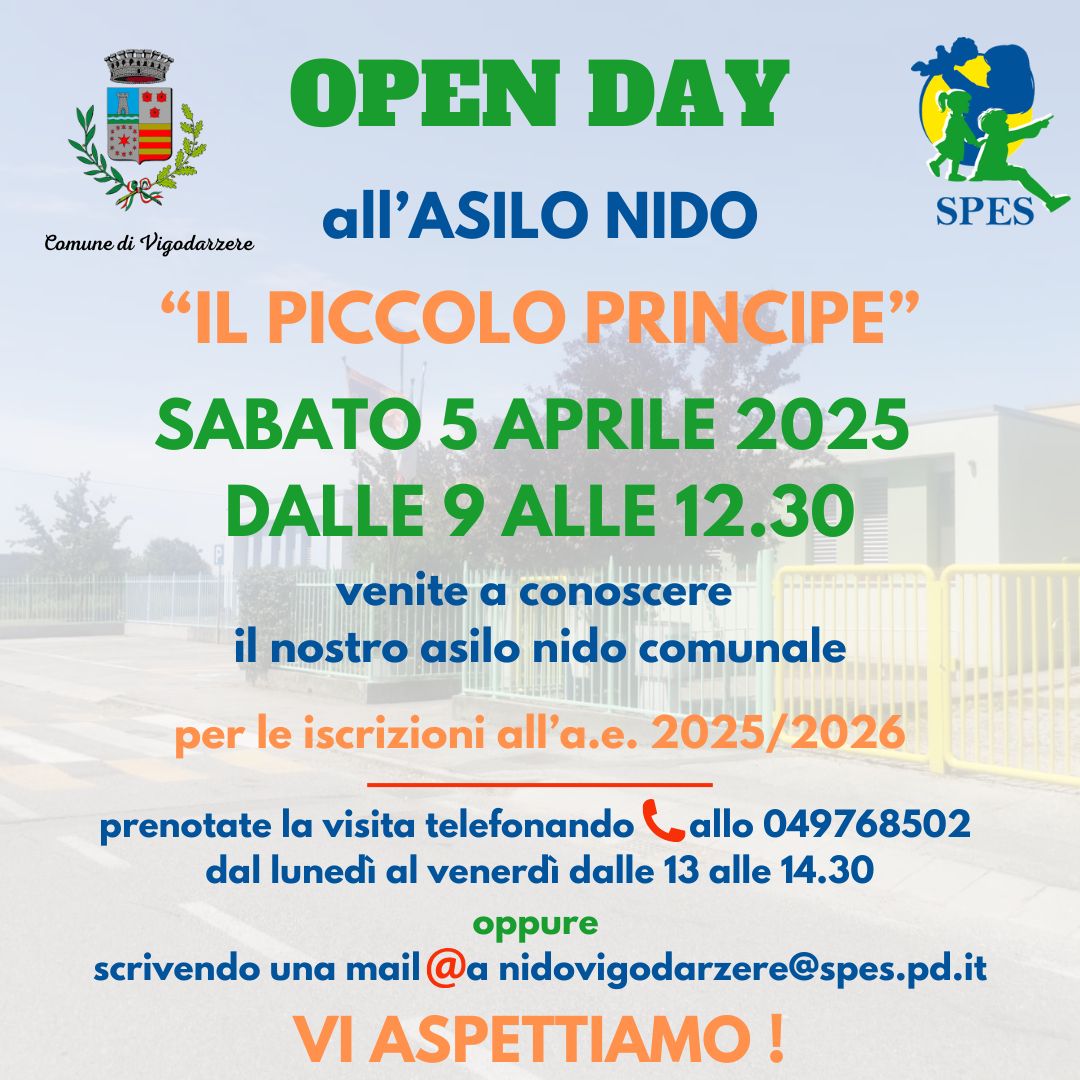 Open Day all'asilo nido comunale Il Piccolo Principe 